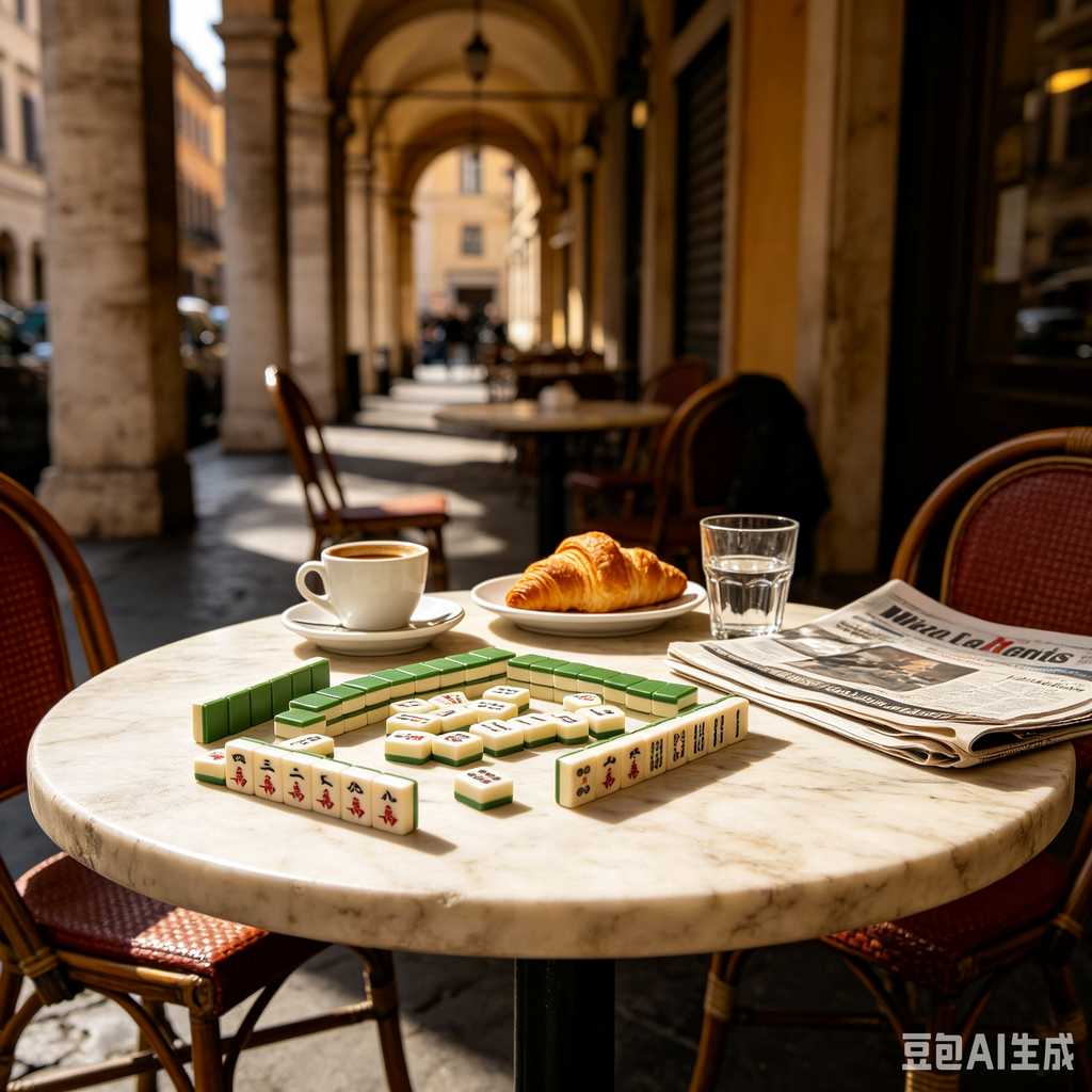 engraved texture mahjong tiles