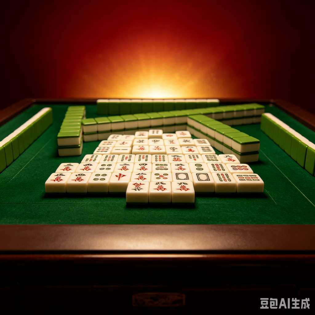 antique style mahjong set